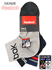 GUNZE(グンゼ)Reebok(リーボック)紳士ショートソックス 3PACK CLEAN+DRYの詳細画面へ
