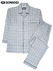 ROWAND(ロワンド)紳士長袖・長パンツパジャマ 日本製 綿100%スムース チェック柄の詳細画面へ