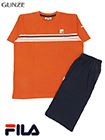 GUNZE(グンゼ)FILA(フィラ)紳士半袖・半パンツパジャマ ラインの詳細画面へ