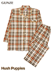 GUNZE(グンゼ)Hush Puppies(ハッシュパピー)紳士長袖・長パンツパジャマ チェック柄の詳細画面へ
