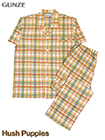 GUNZE(グンゼ)Hush Puppies(ハッシュパピー)紳士半袖・長パンツパジャマ チェックの詳細画面へ