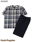 GUNZE(グンゼ)Hush Puppies(ハッシュパピー)紳士半袖・半パンツパジャマ ギフト用の詳細画面へ