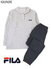 GUNZE(グンゼ)FILA(フィラ)婦人長袖・長パンツパジャマ 衿付き2つボタン 無地の詳細画面へ