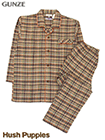 GUNZE(グンゼ)Hush Puppies(ハッシュパピー)紳士長袖・長パンツパジャマ チェックの詳細画面へ