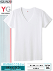 GUNZE(グンゼ)YG 紳士VネックTシャツ 吸汗速乾DRYの詳細画面へ