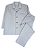 GUNZE(グンゼ)ClearSta紳士長袖・長パンツパジャマ 抗ウイルス加工 綿100%のカラー　グレー 