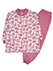 GUNZE(グンゼ)婦人長袖・長パンツパジャマ 極暖 まるで魔法瓶 裏起毛 花柄のカラー　ピンク 