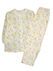 GUNZE(グンゼ)婦人長袖・長パンツパジャマ 花柄 ナチュラル楊柳 綿100%のカラー　クリーム 