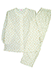 GUNZE(グンゼ)婦人長袖・長パンツパジャマ 小花柄 ナチュラル楊柳 綿100%のカラー　クリーム 