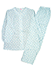 GUNZE(グンゼ)婦人長袖・長パンツパジャマ 小花柄 ナチュラル楊柳 綿100%のカラー　サックス 