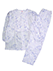 GUNZE(グンゼ)婦人長袖・長パンツパジャマ 花柄 ナチュラル楊柳 綿100%のカラー　パープル 
