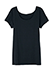 GUNZE(グンゼ)Fitte(フィッテ) 婦人2分袖インナー 完全無縫製のカラー　ブラック 