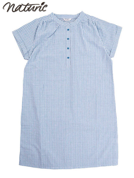 naturic �w�l����߃T�b�J�[�����s�[�X cotton100% �X�g���C�v�� 46031�̃��C���摜