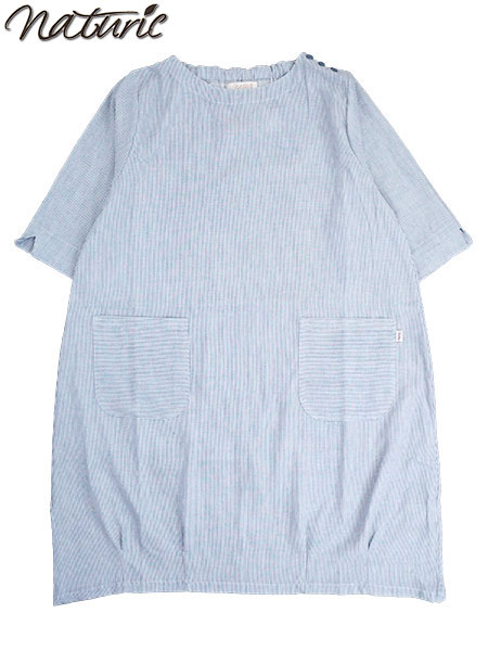 naturic �w�l�_�u���K�[�[�����s�[�X cotton100% �׃X�g���C�v�� 46027�̃��C���摜