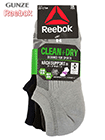 GUNZE(グンゼ)Reebok 紳士ショートソックス 3PACK CLEAN+DRY の詳細画面へ