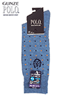 GUNZE(グンゼ)POLO(ポロ)紳士ソックス 表糸綿100% 水玉柄の詳細画面へ