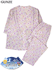 GUNZE(グンゼ)COOLMAGIC 婦人7分袖・長パンツパジャマ 綿100% 吸汗速乾 花柄の詳細画面へ