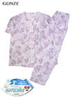 GUNZE(グンゼ)クールマジック 婦人半袖・長パンツパジャマ ひんやり肌ざわり 綿100% 花柄の詳細画面へ