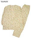 GUNZE(グンゼ)婦人長袖・長パンツパジャマ 綿100% スムース ペイズリー柄の詳細画面へ