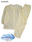 GUNZE(グンゼ)婦人長袖・長パンツパジャマ 綿100% キシリトール加工 花柄の詳細画面へ
