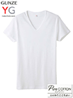 グンゼ YG 紳士VネックTシャツ (V首) 綿100% ピュアコットンの詳細画面へ