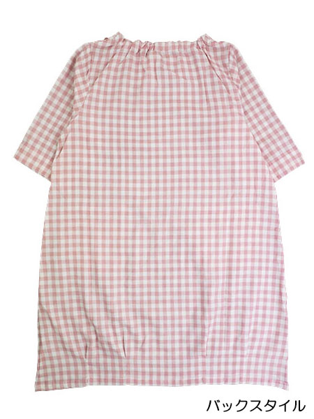 naturic �w�l�_�u���K�[�[�����s�[�X cotton100% �`�F�b�N�� 46026�̏ڍ׉摜�P