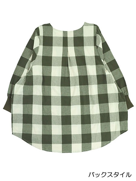 naturic �w�l�^�u���G���B�� �`�F�b�N�� cotton100% �������u ���Ԃ�^�C�v 46504�̏ڍ׉摜�P